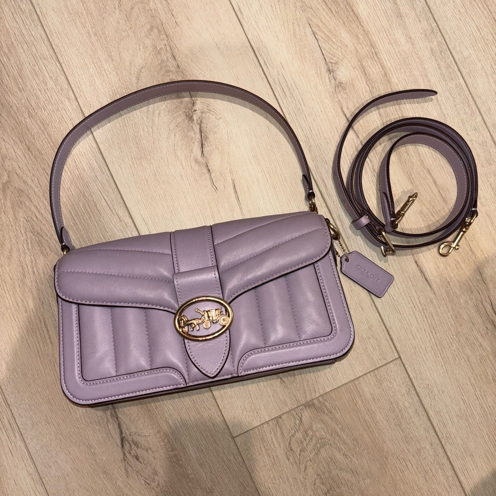 Coach Lavender Quilted Shoulder Bag | Georgie Shoulder Bag